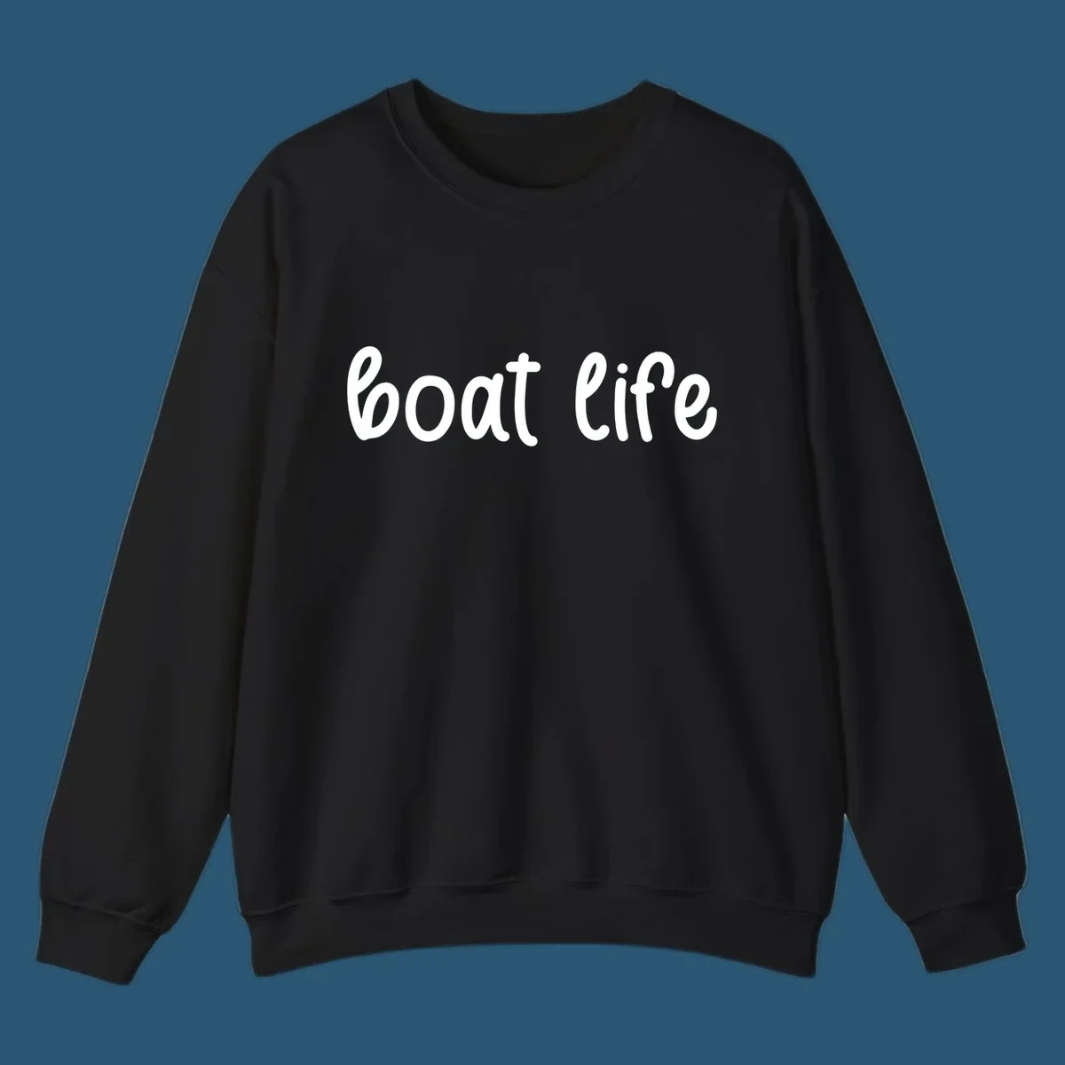 Boat Life text in a flowing script font.
