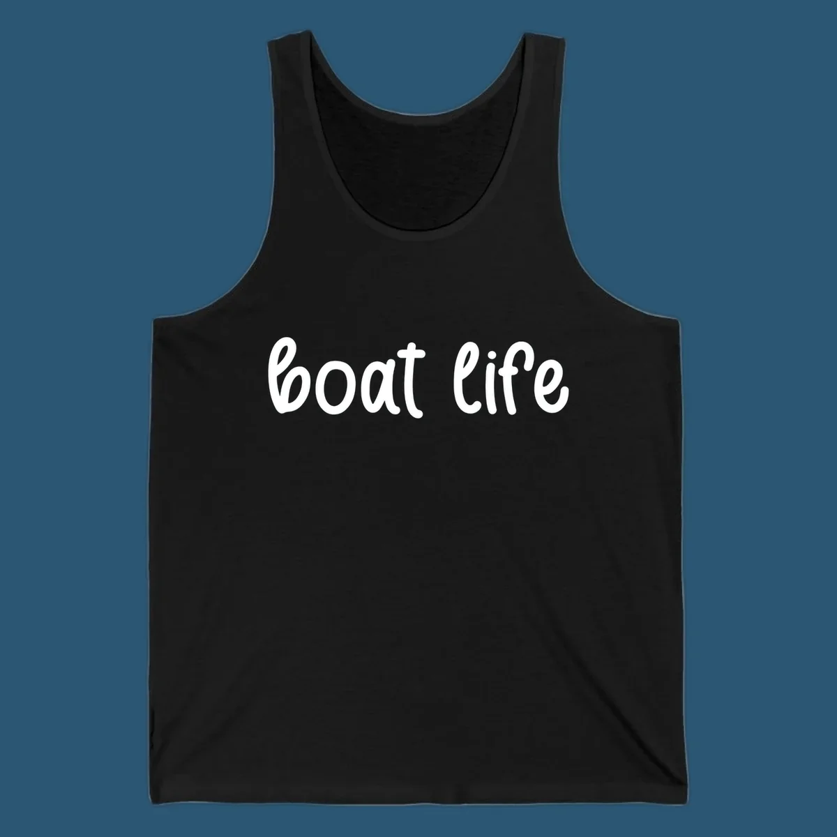 Boat Life text in a flowing script font.