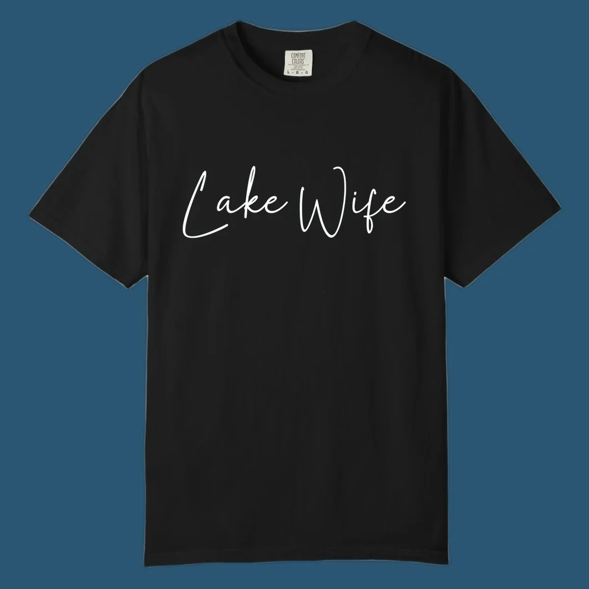 Lake Wife script text design.