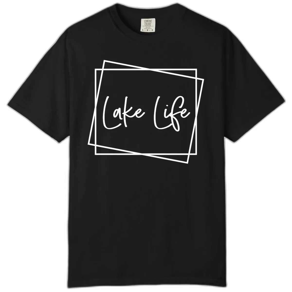 Lake Life Script Design Comfort Color in Black
