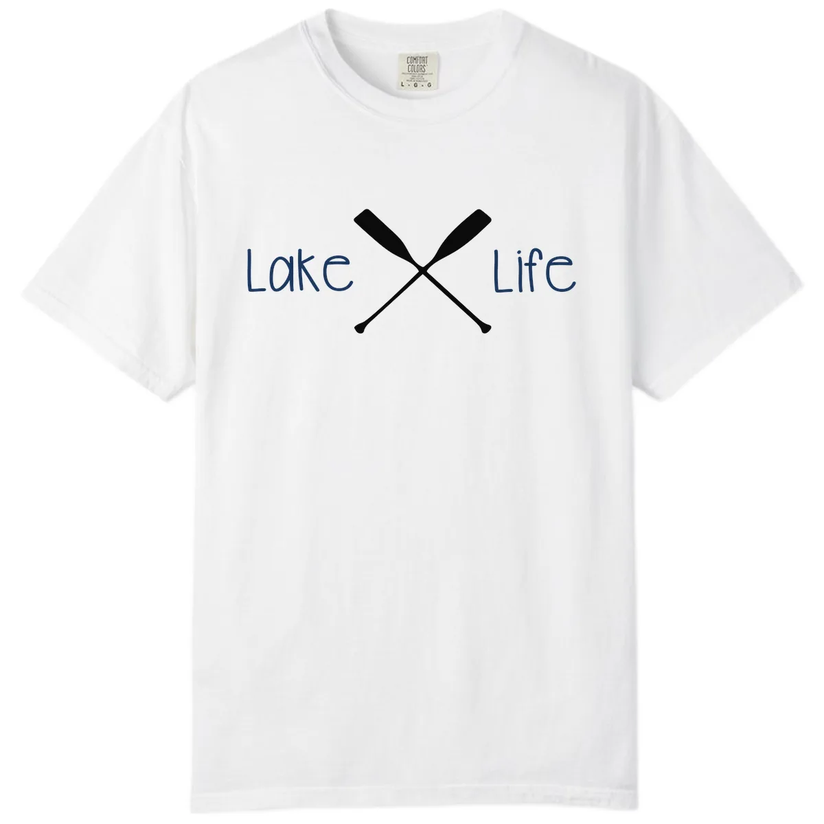 Lake Life Oar Design Comfort Color in White