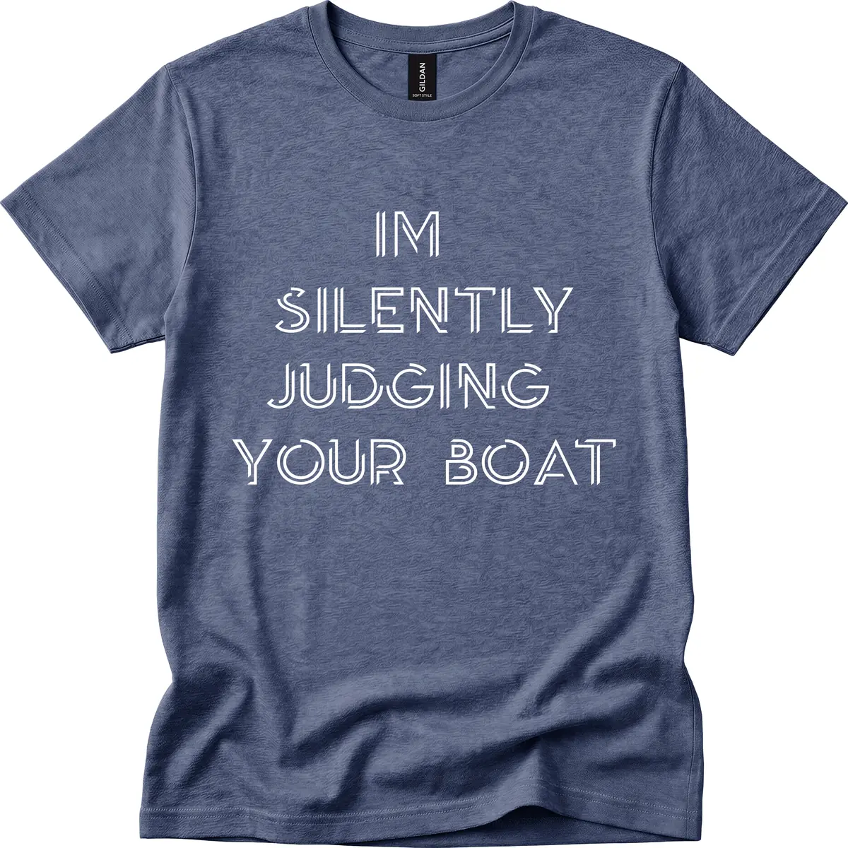 Silently Judging Your Boat T-Shirt in Heather Navy