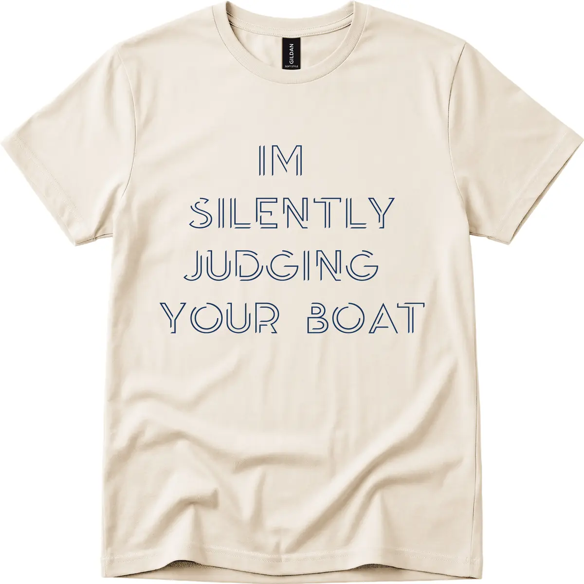 Silently Judging Your Boat T-Shirt in Natural