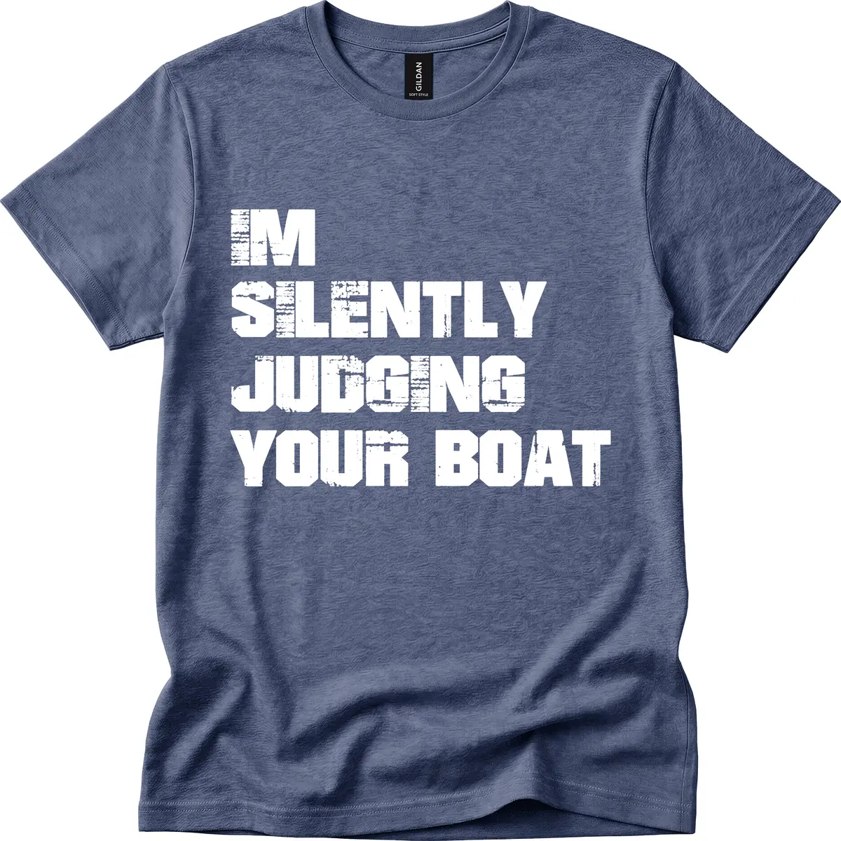 I'm Silently Judging Your Boat T-Shirt in Heather Navy