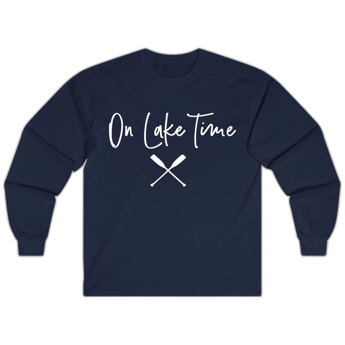 On Lake Time Lakeside Oars Long Sleeve in Navy