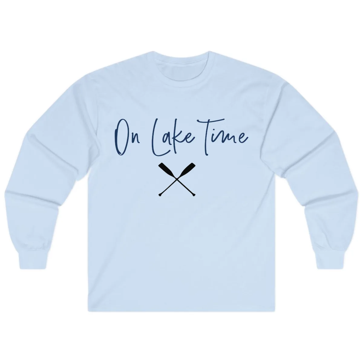 On Lake Time Lakeside Oars Long Sleeve in Light Blue