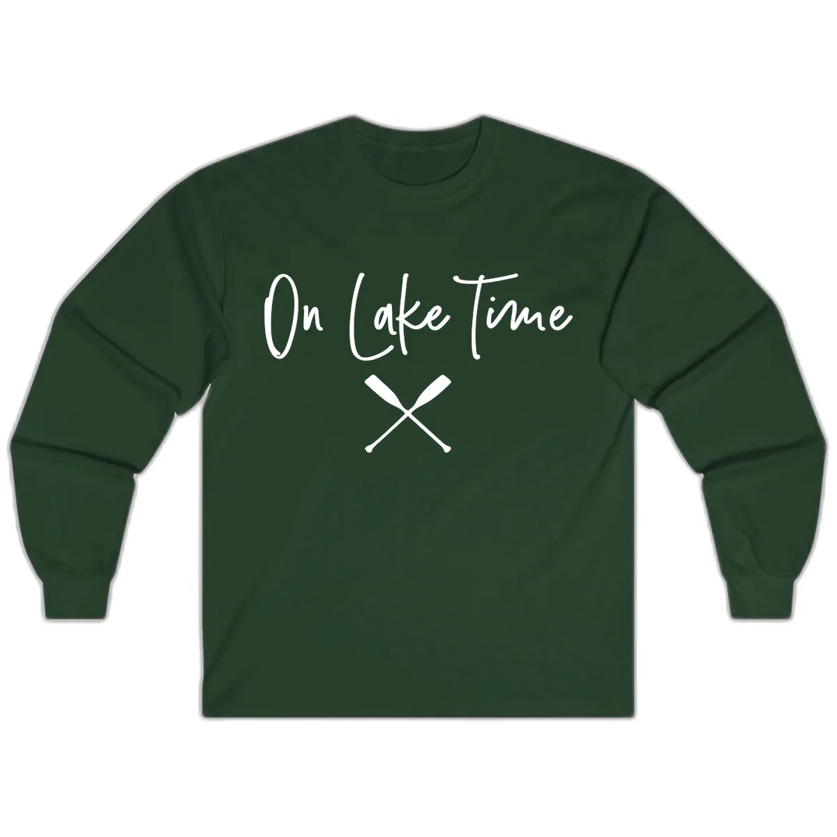 On Lake Time Lakeside Oars Long Sleeve in Forest Green