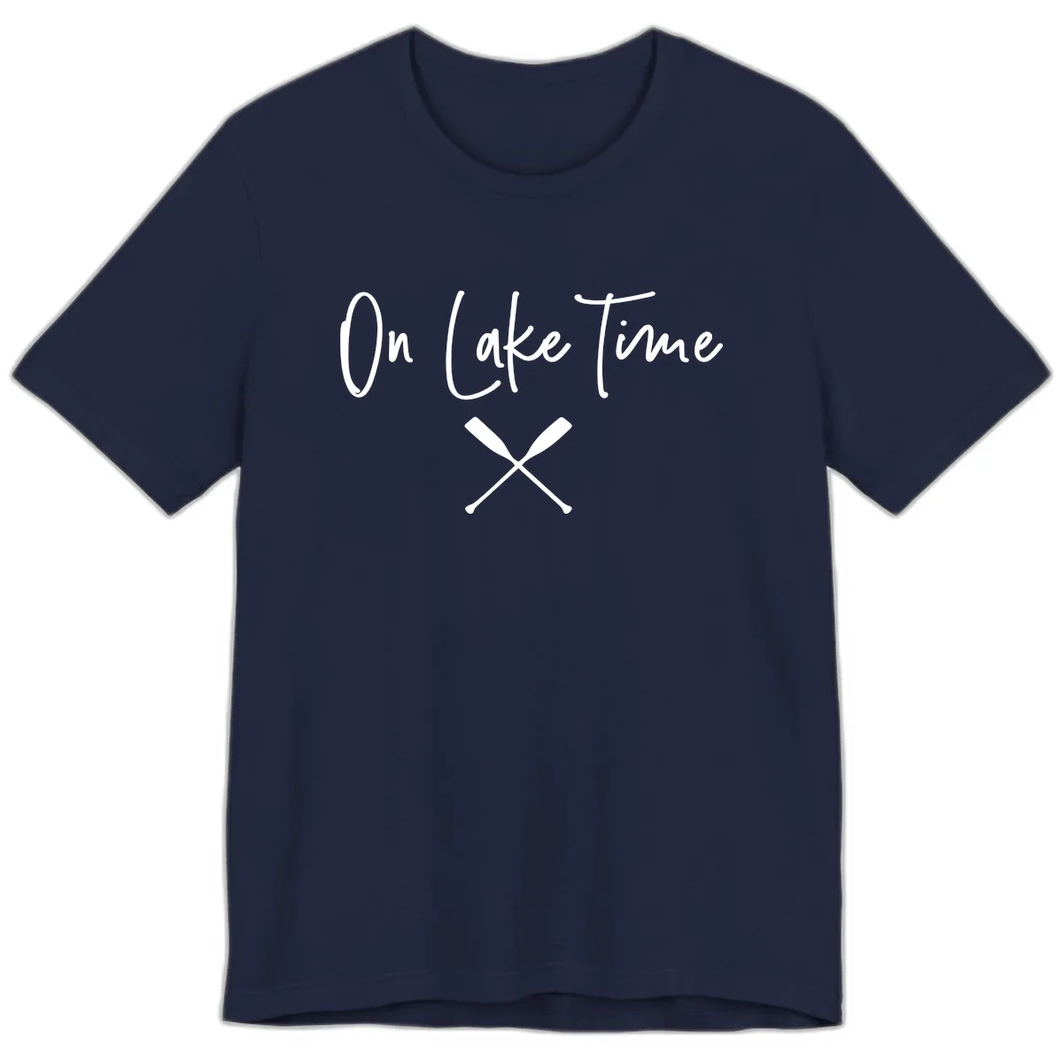 On Lake Time Lakeside Oars Premium T-Shirt in Navy