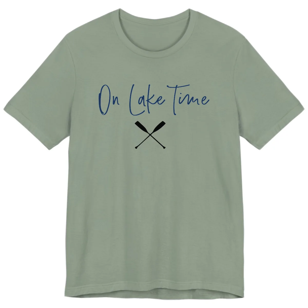 On Lake Time Lakeside Oars Premium T-Shirt in Sage