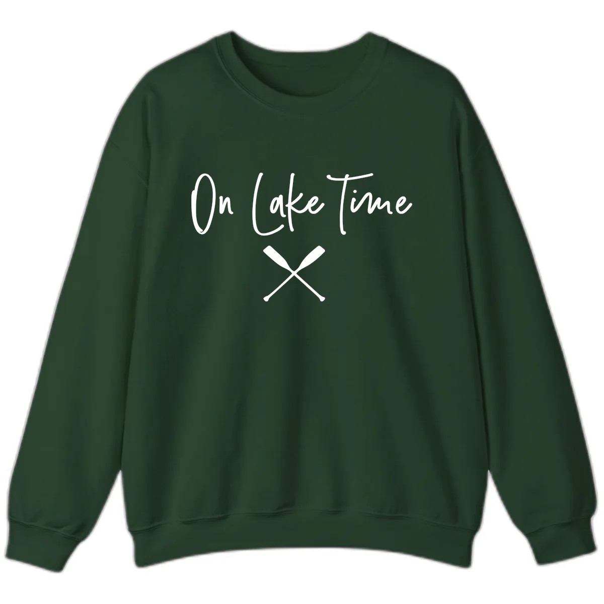 On Lake Time Lakeside Oars Sweatshirt in Forest Green