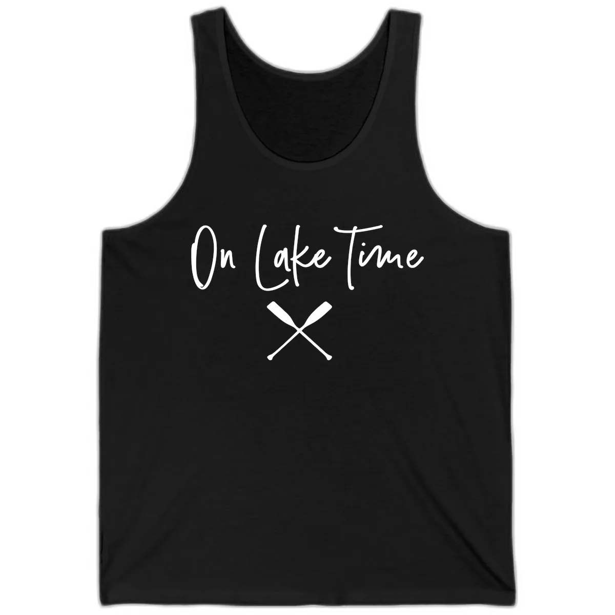 On Lake Time Lakeside Oars Tank in Black