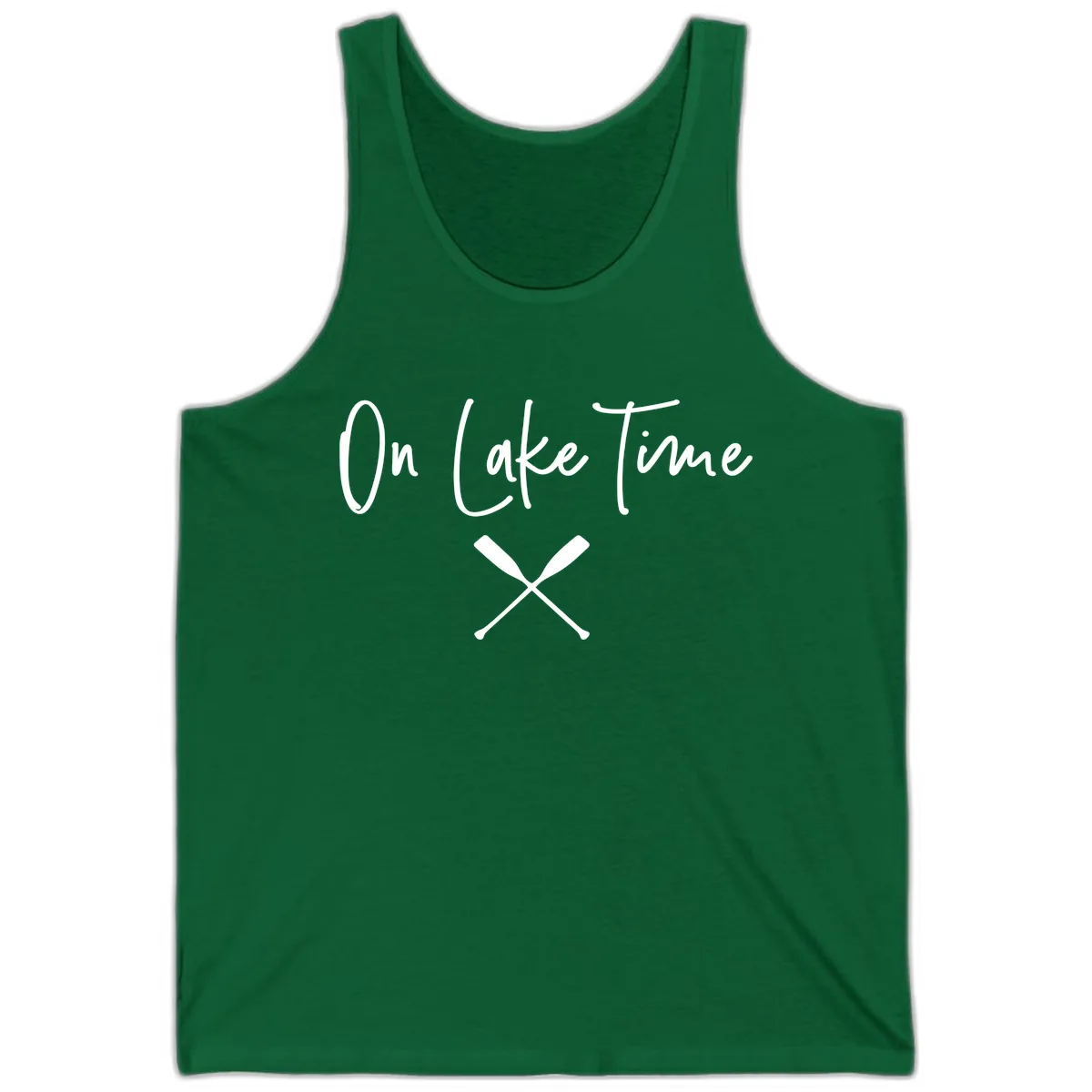 On Lake Time Lakeside Oars Tank in Kelly
