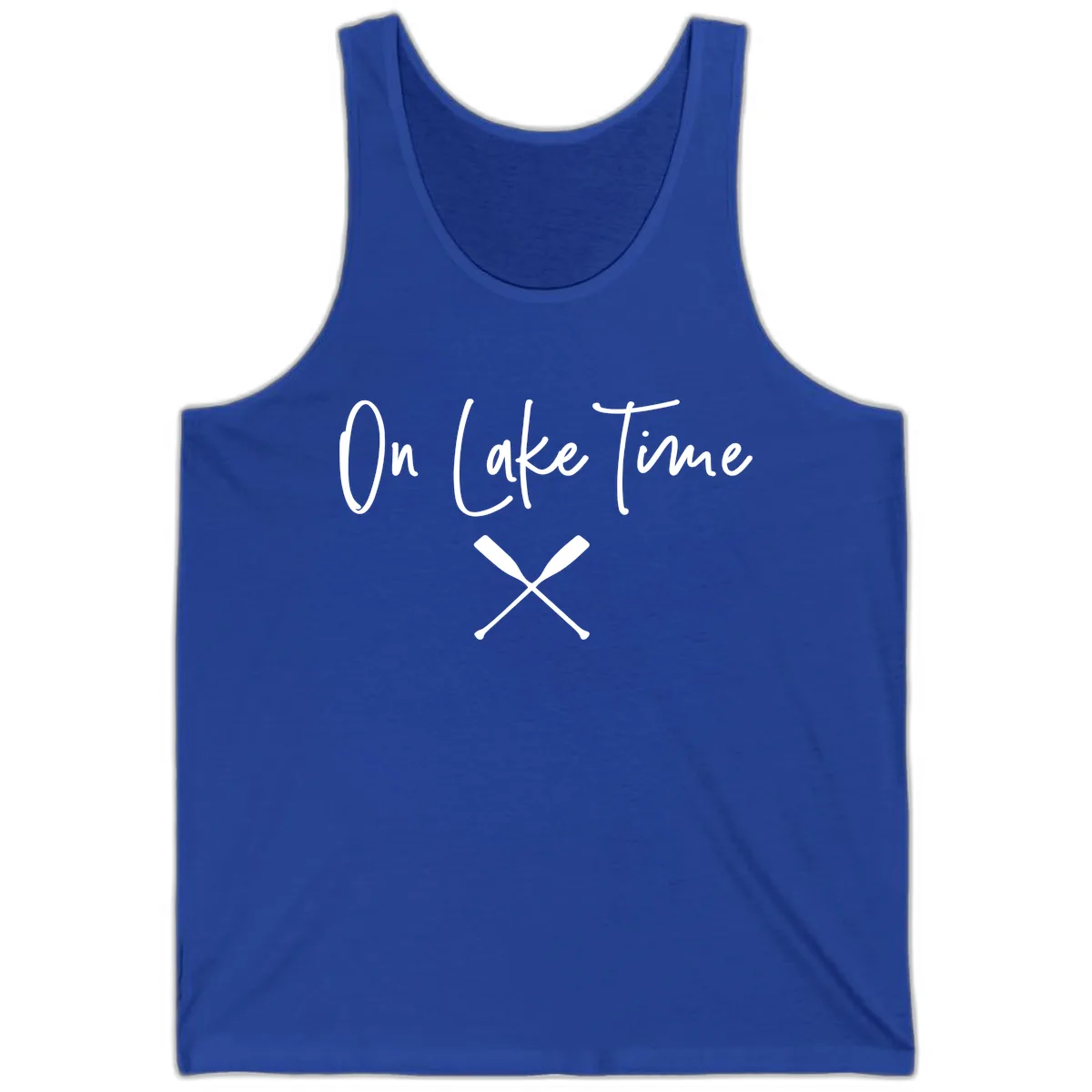 On Lake Time Lakeside Oars Tank in True Royal