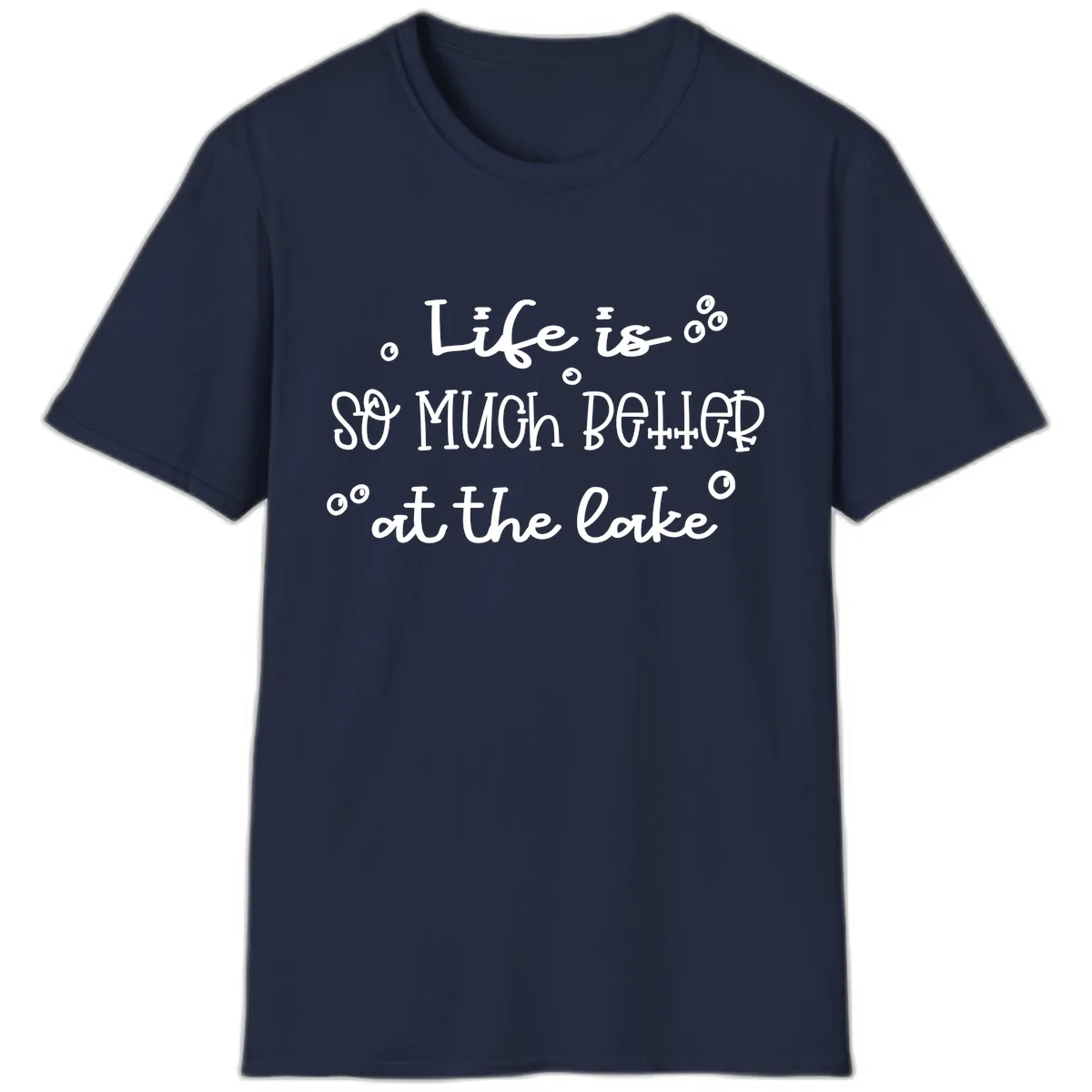 Life Is So Much Better At The Lake T-Shirt in Navy