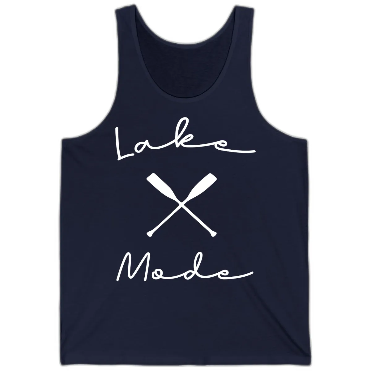 Lake Mode Oar Design Tank in Navy