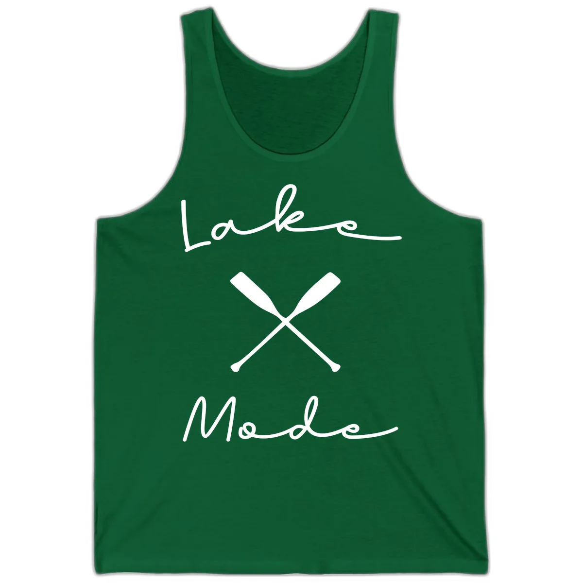 Lake Mode Oar Design Tank in Kelly