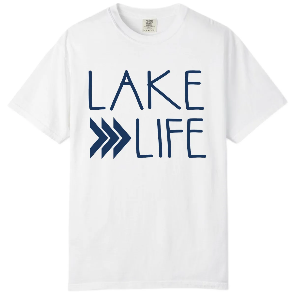 Lake Life Arrow Design Comfort Color in White