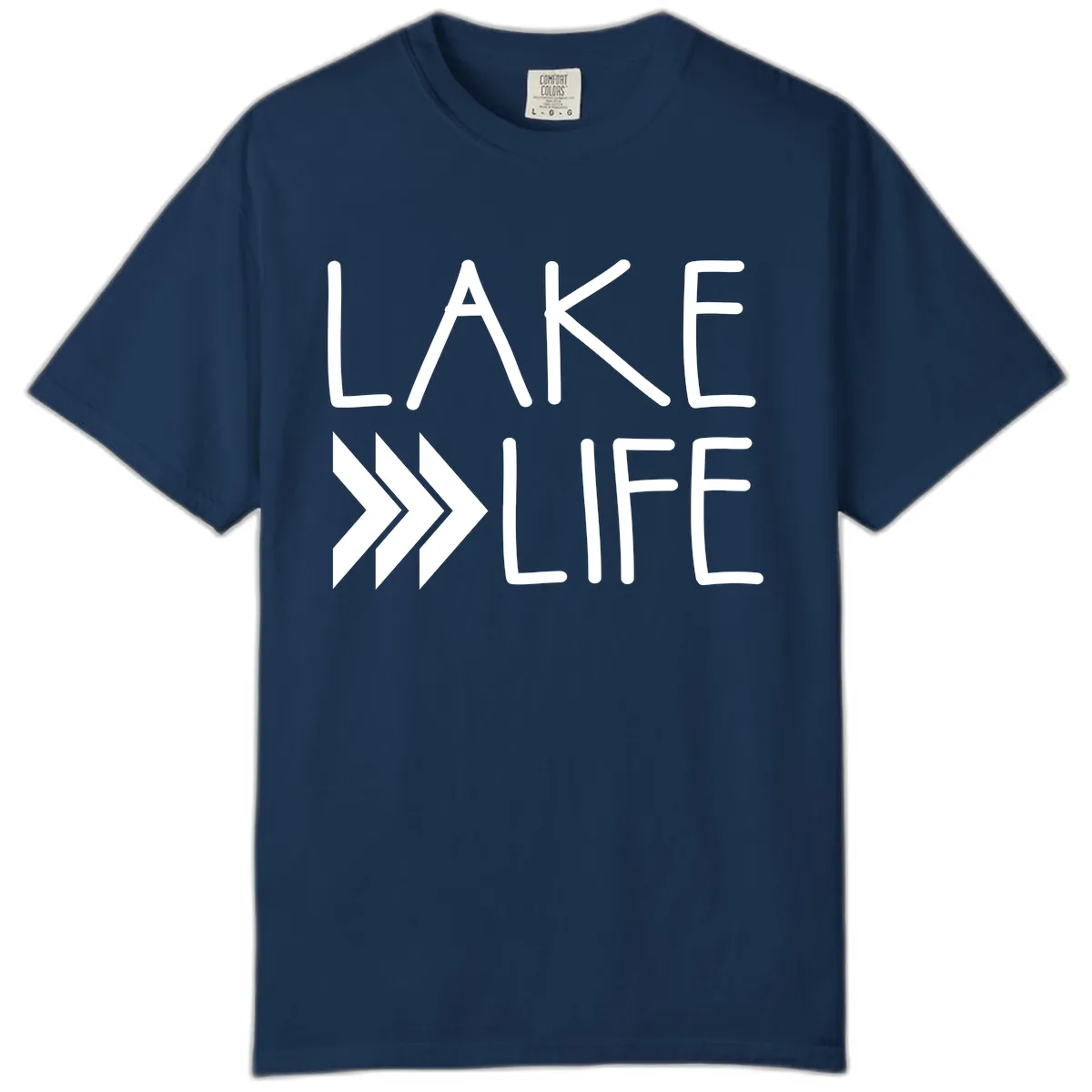 Lake Life Arrow Design Comfort Color in Navy