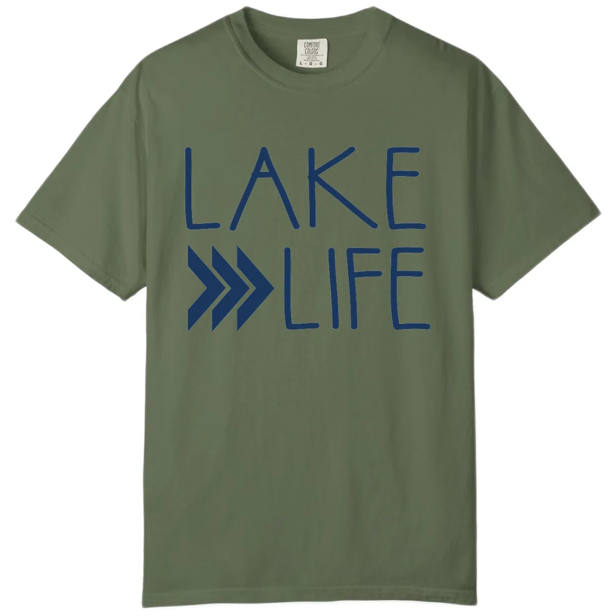 Lake Life Arrow Design Comfort Color in Sage
