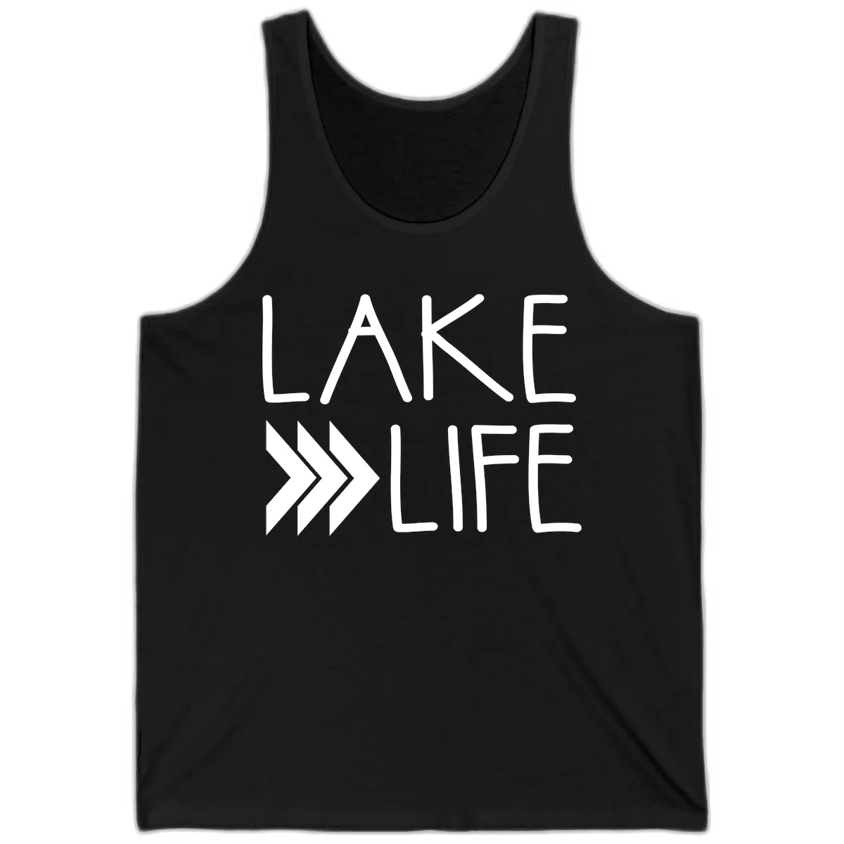 Lake Life Arrow Design Tank in Black