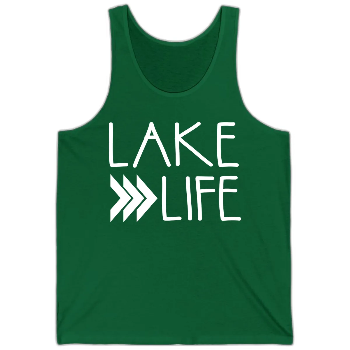 Lake Life Arrow Design Tank in Kelly