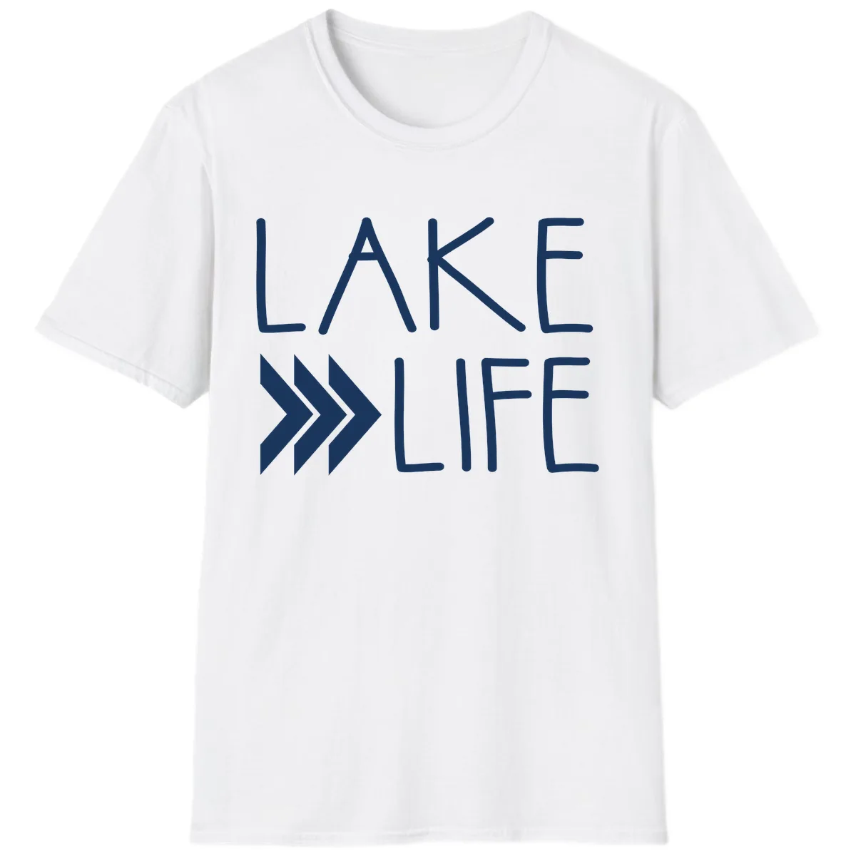 Lake Life Arrow Design T-Shirt in White