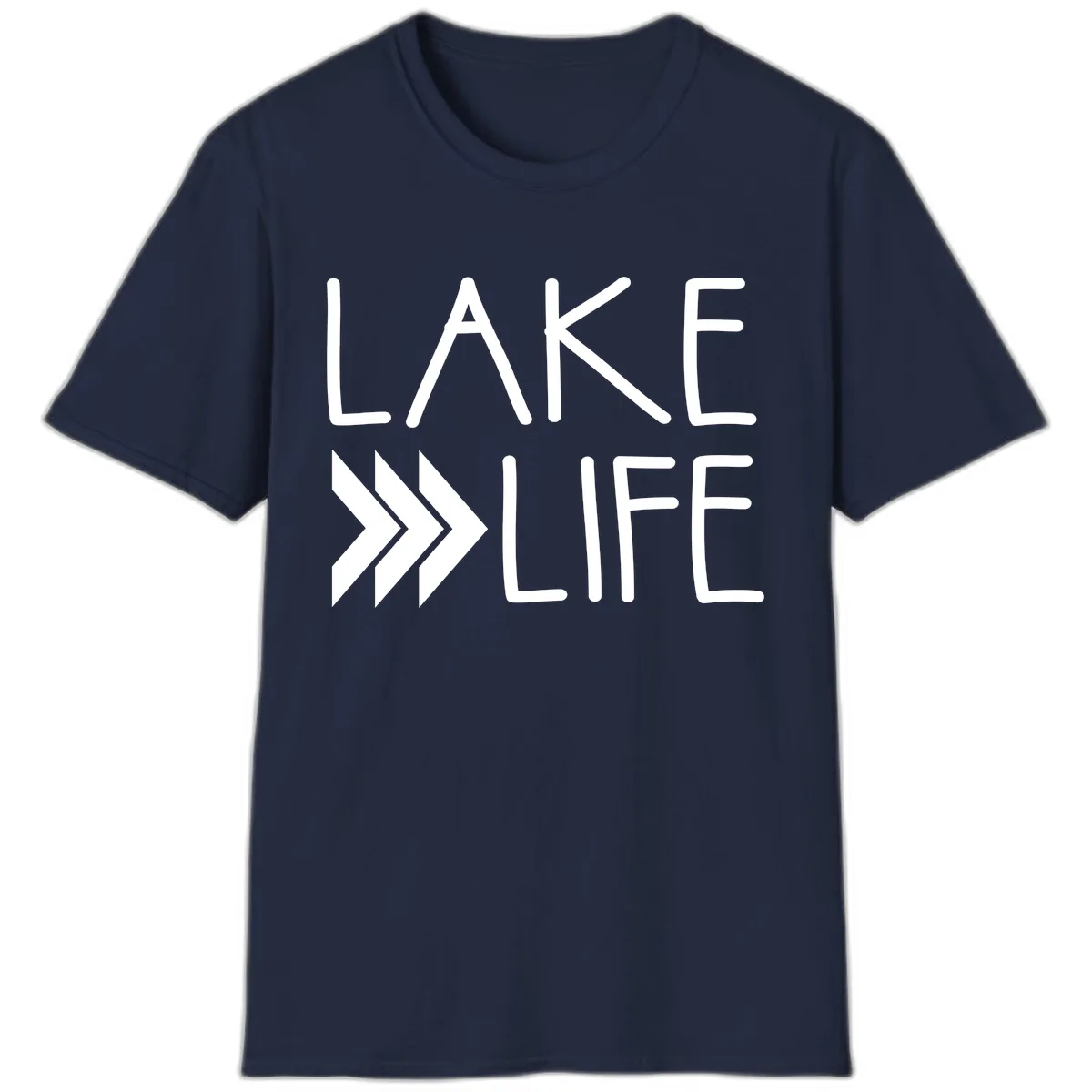Lake Life Arrow Design T-Shirt in Navy