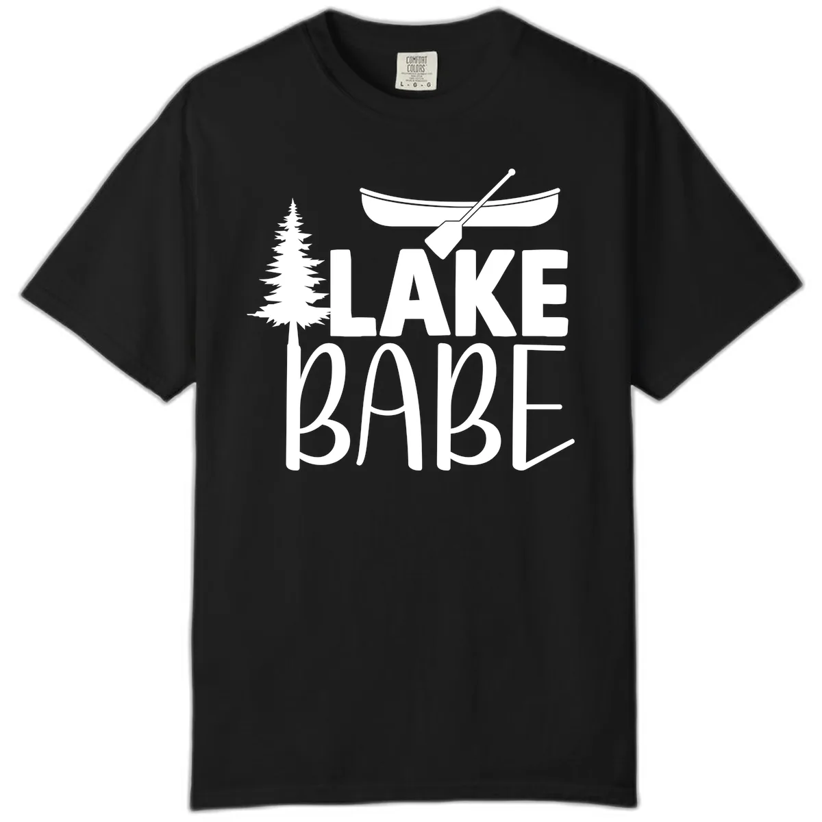 Lake Babe Lake Life Apparel Comfort Color in Black