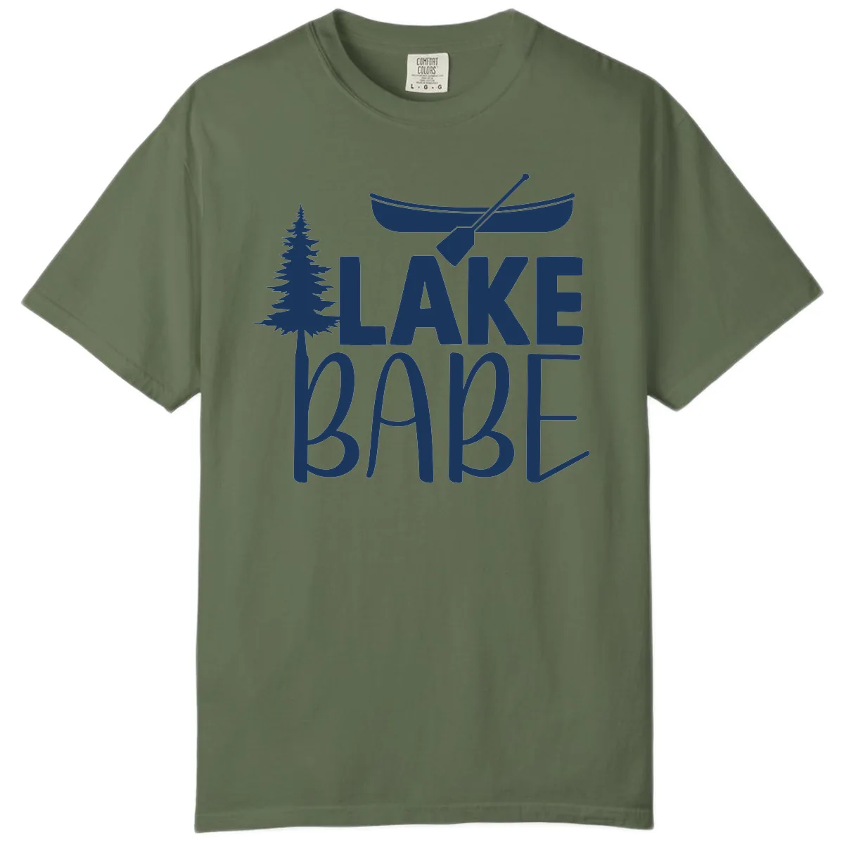 Lake Babe Lake Life Apparel Comfort Color in Sage
