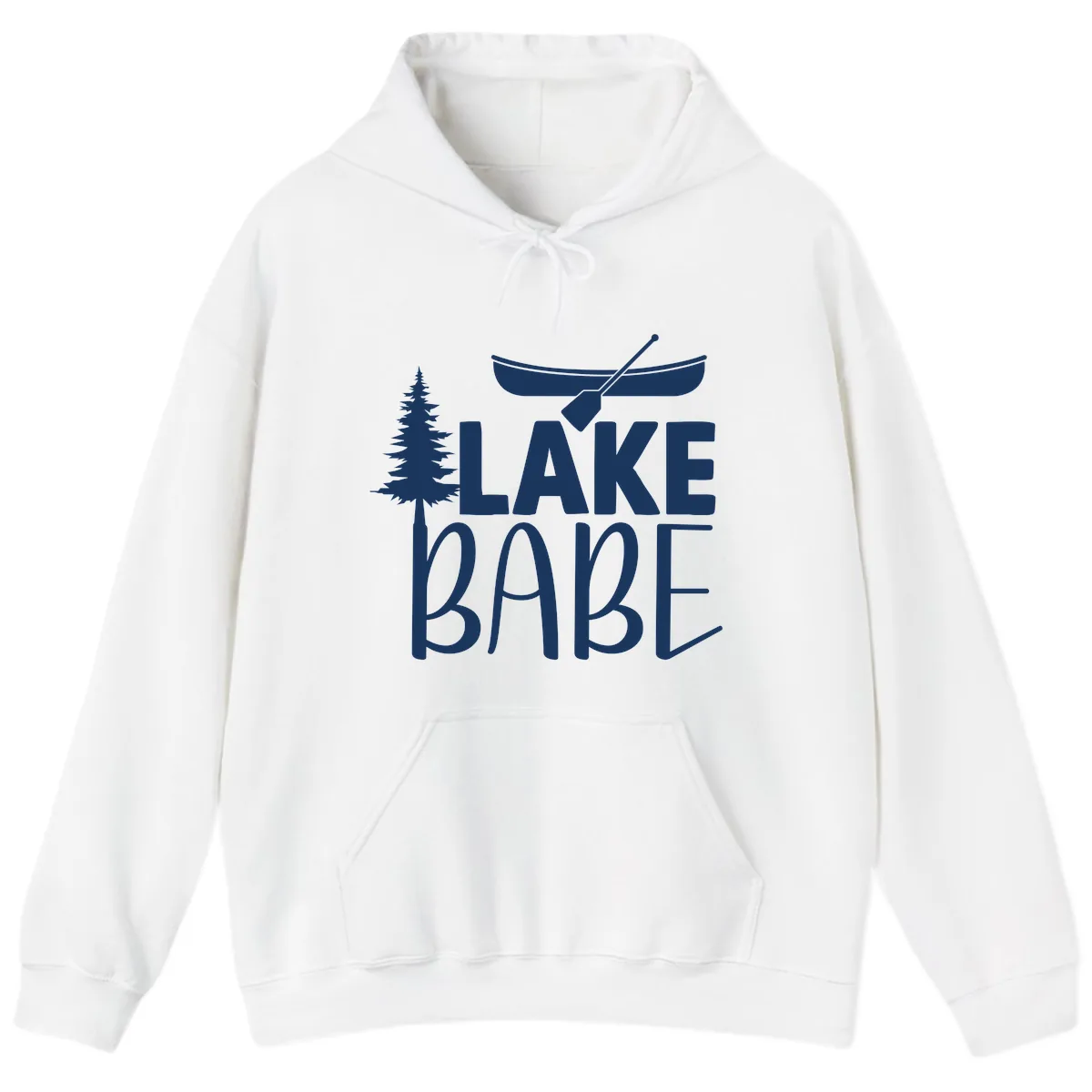 Lake Babe Lake Life Apparel Hoodie in White
