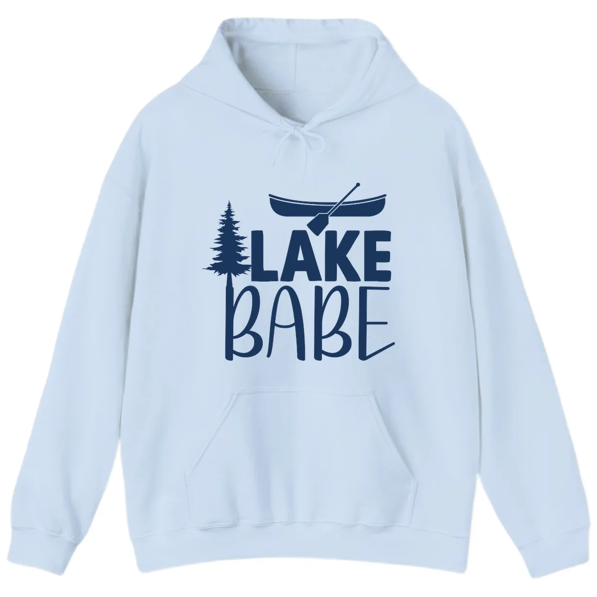 Lake Babe Lake Life Apparel Hoodie in Light Blue