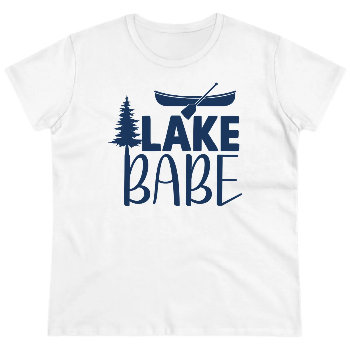 Lake Babe Lake Life Apparel Ladies Tee in White