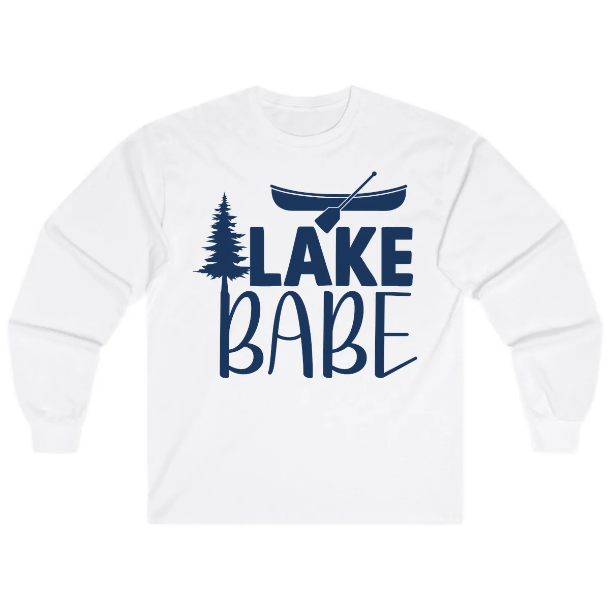 Lake Babe Lake Life Apparel Long Sleeve in White