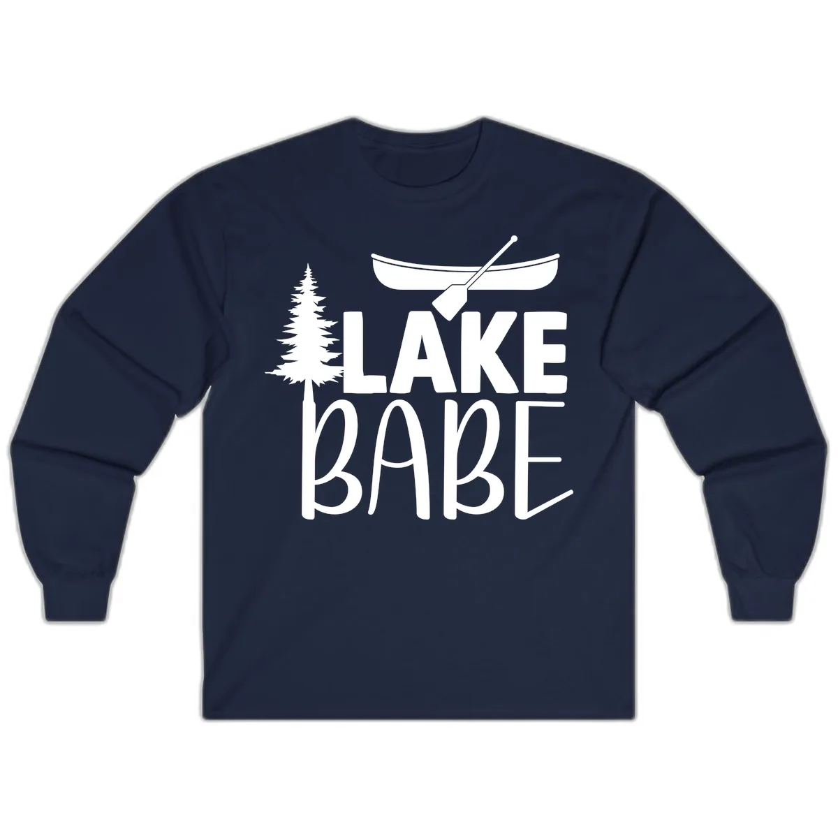 Lake Babe Lake Life Apparel Long Sleeve in Navy