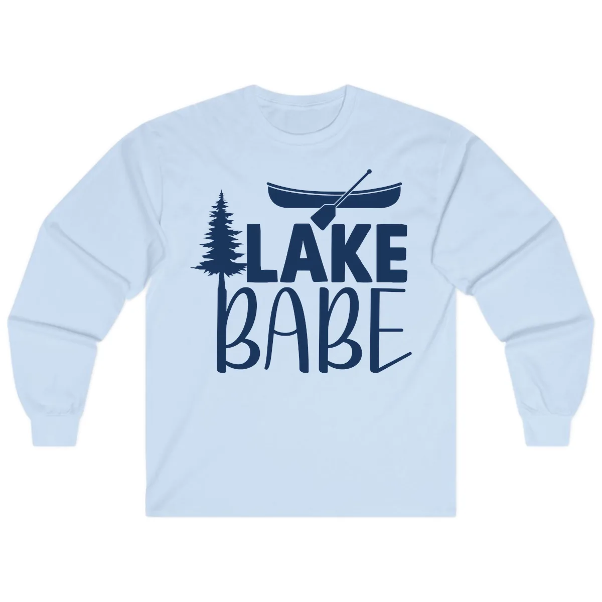 Lake Babe Lake Life Apparel Long Sleeve in Light Blue