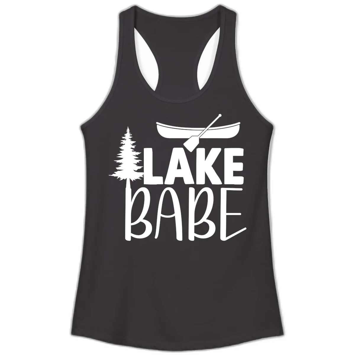 Lake Babe Lake Life Apparel Ladies Tank in Black