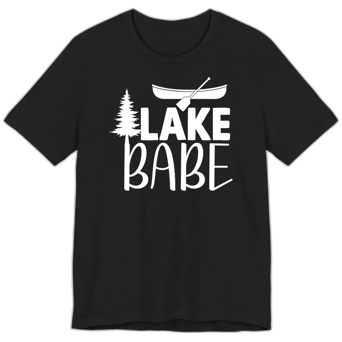 Lake Babe Lake Life Apparel Premium T-Shirt in Black