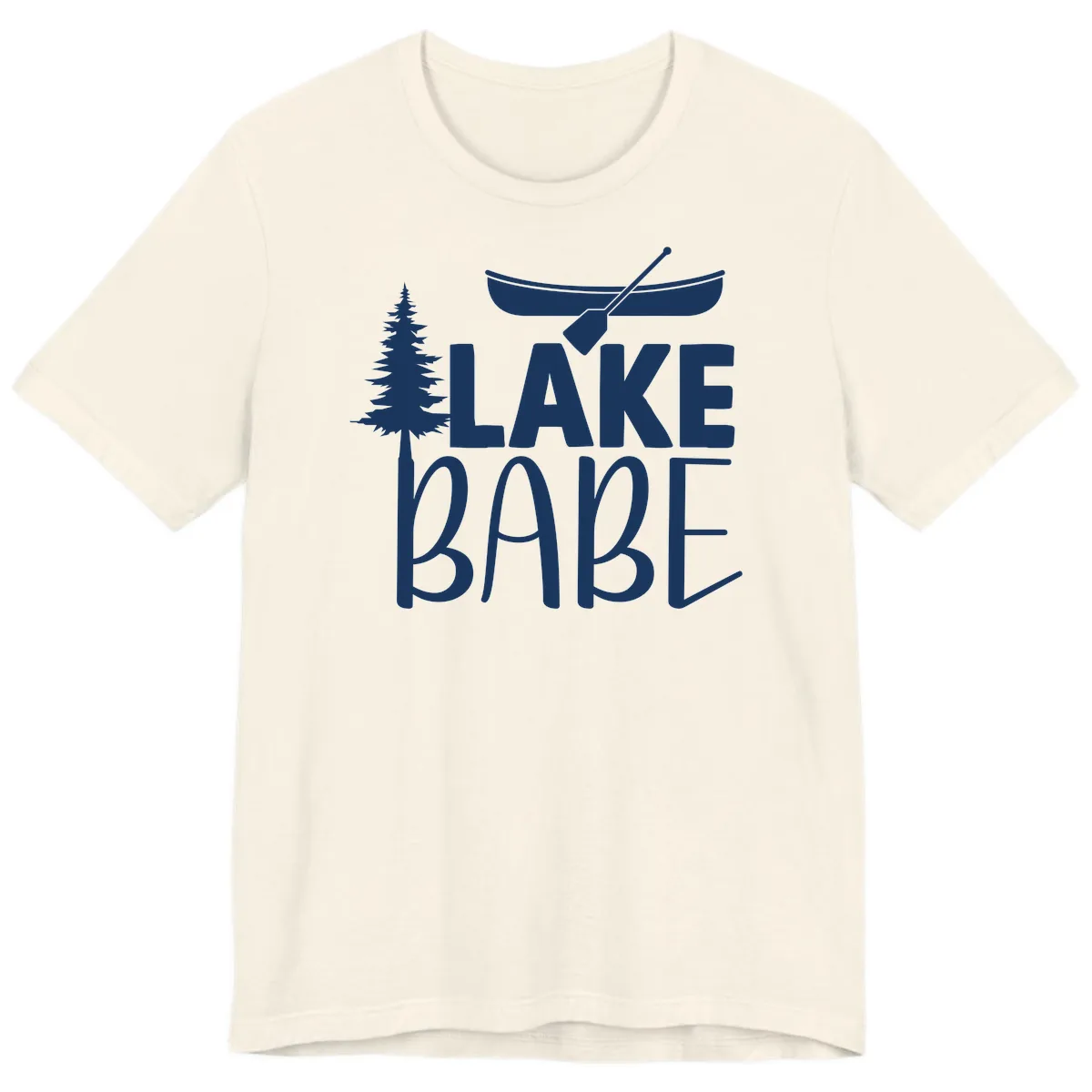 Lake Babe Lake Life Apparel Premium T-Shirt in Natural