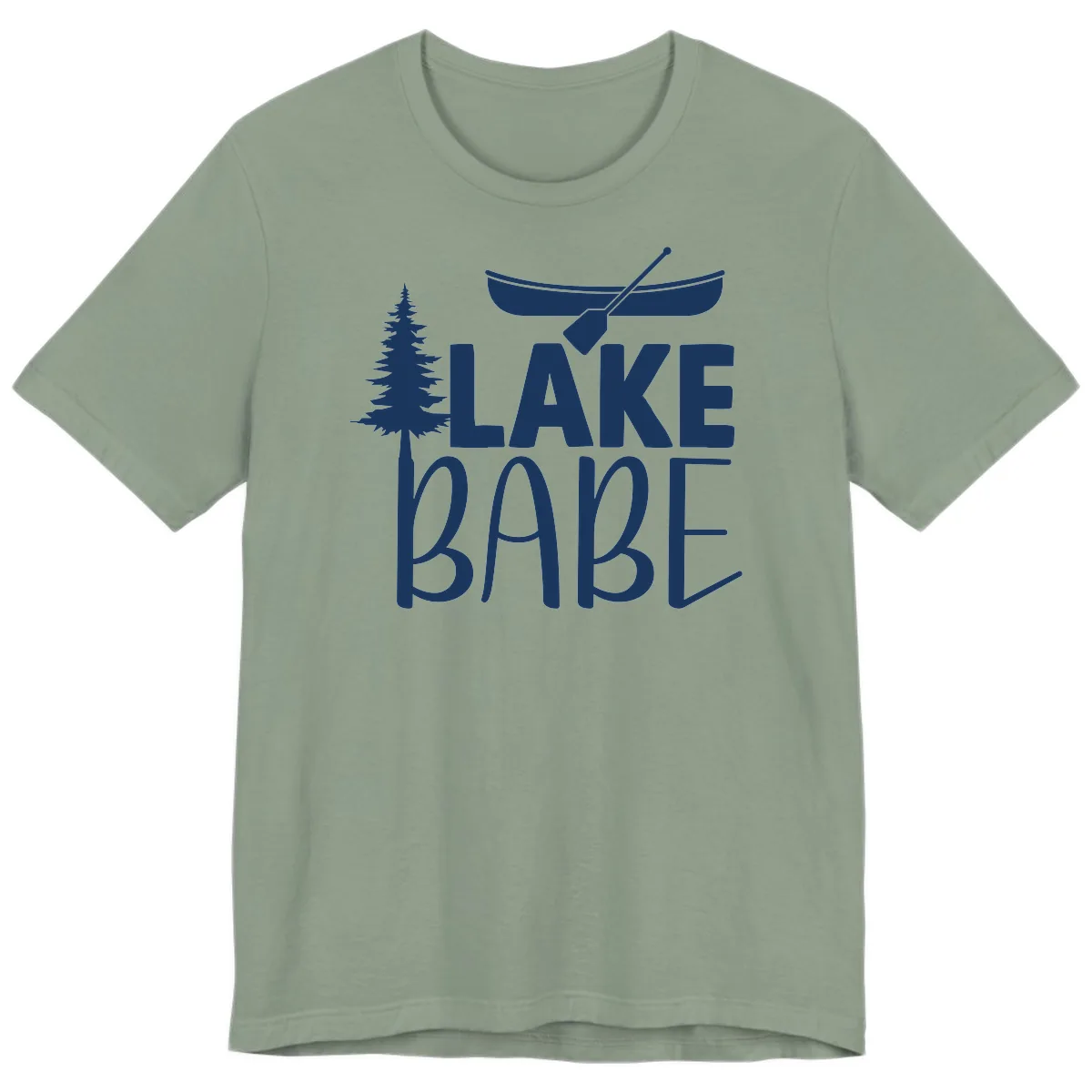 Lake Babe Lake Life Apparel Premium T-Shirt in Sage