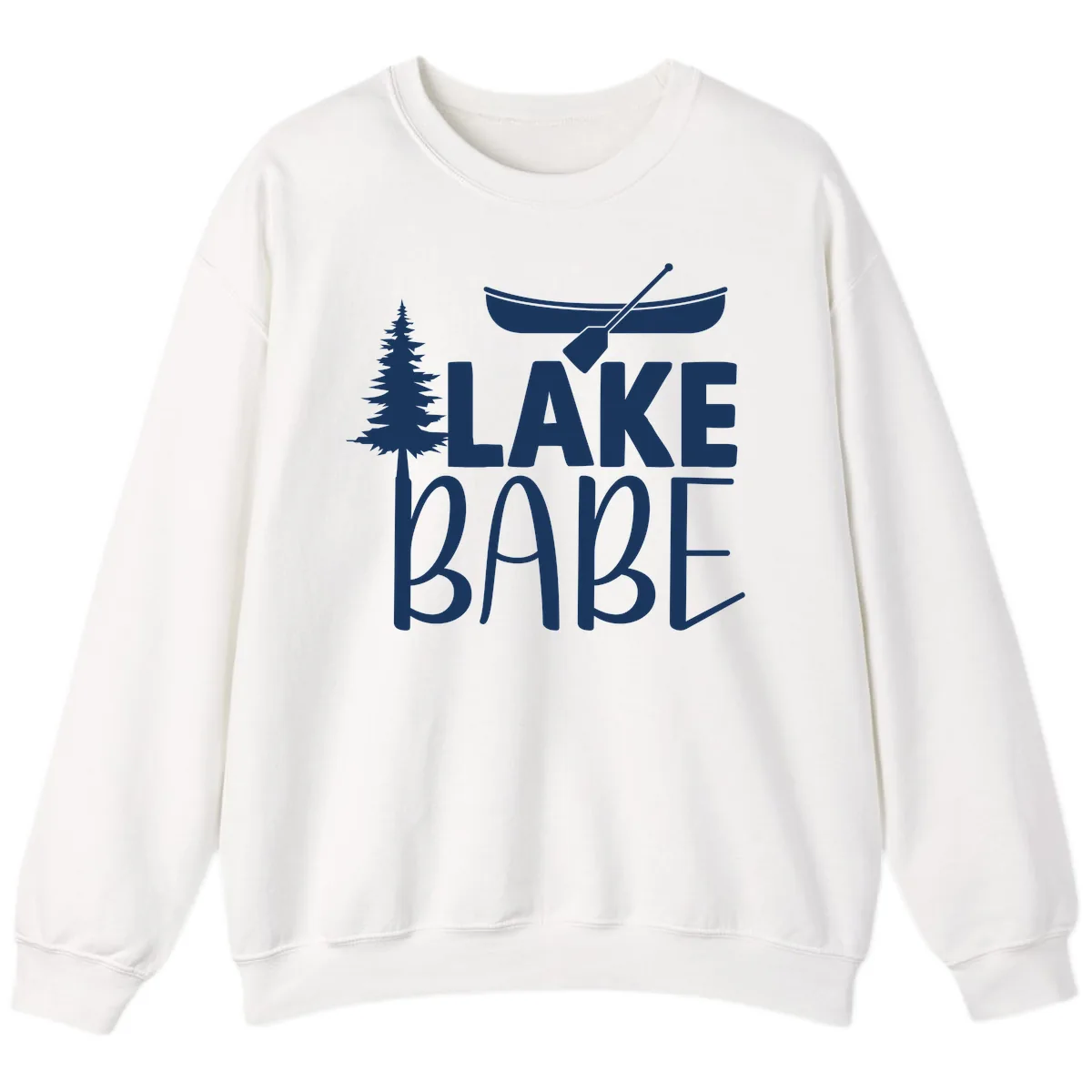 Lake Babe Lake Life Apparel Sweatshirt in White