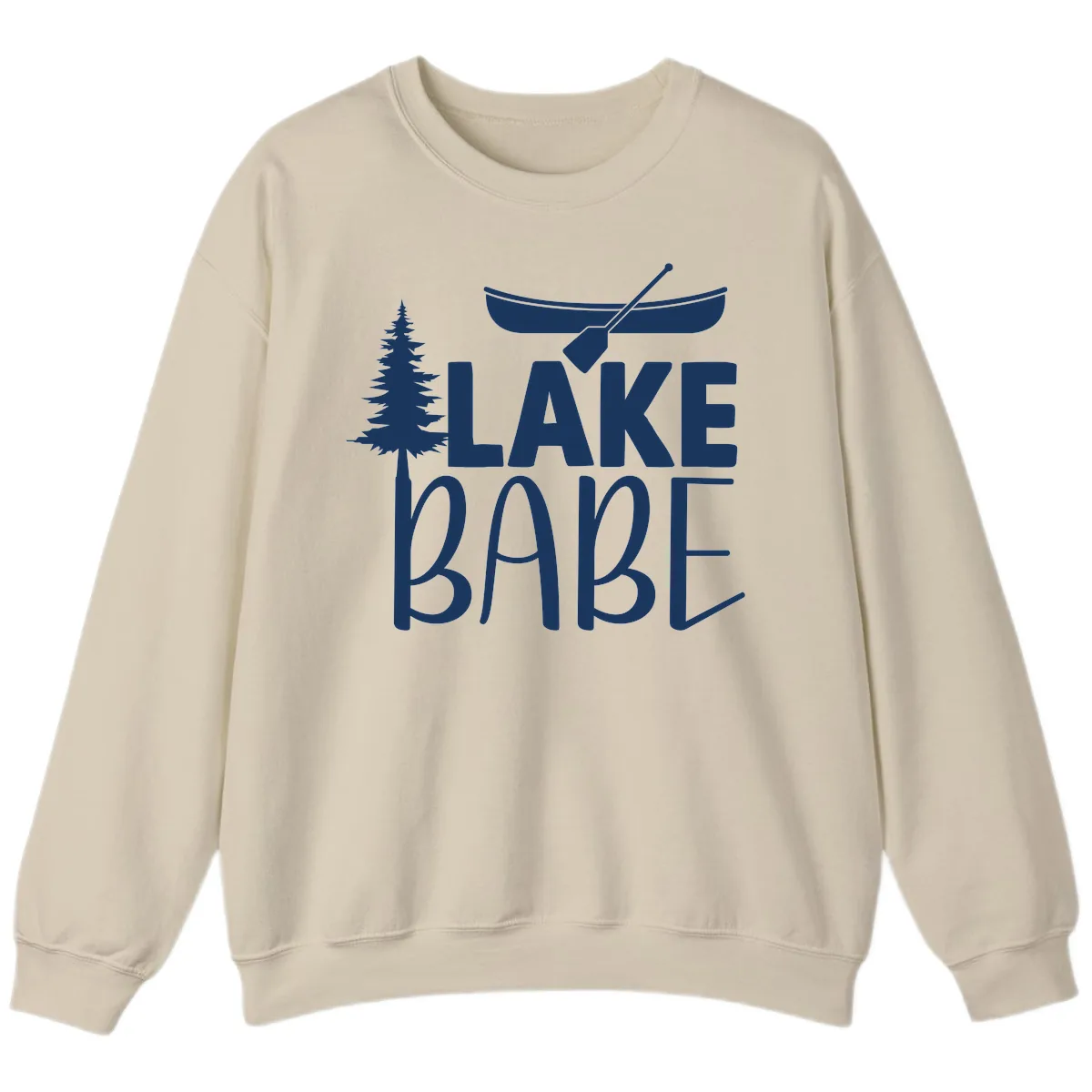 Lake Babe Lake Life Apparel Sweatshirt in Sand