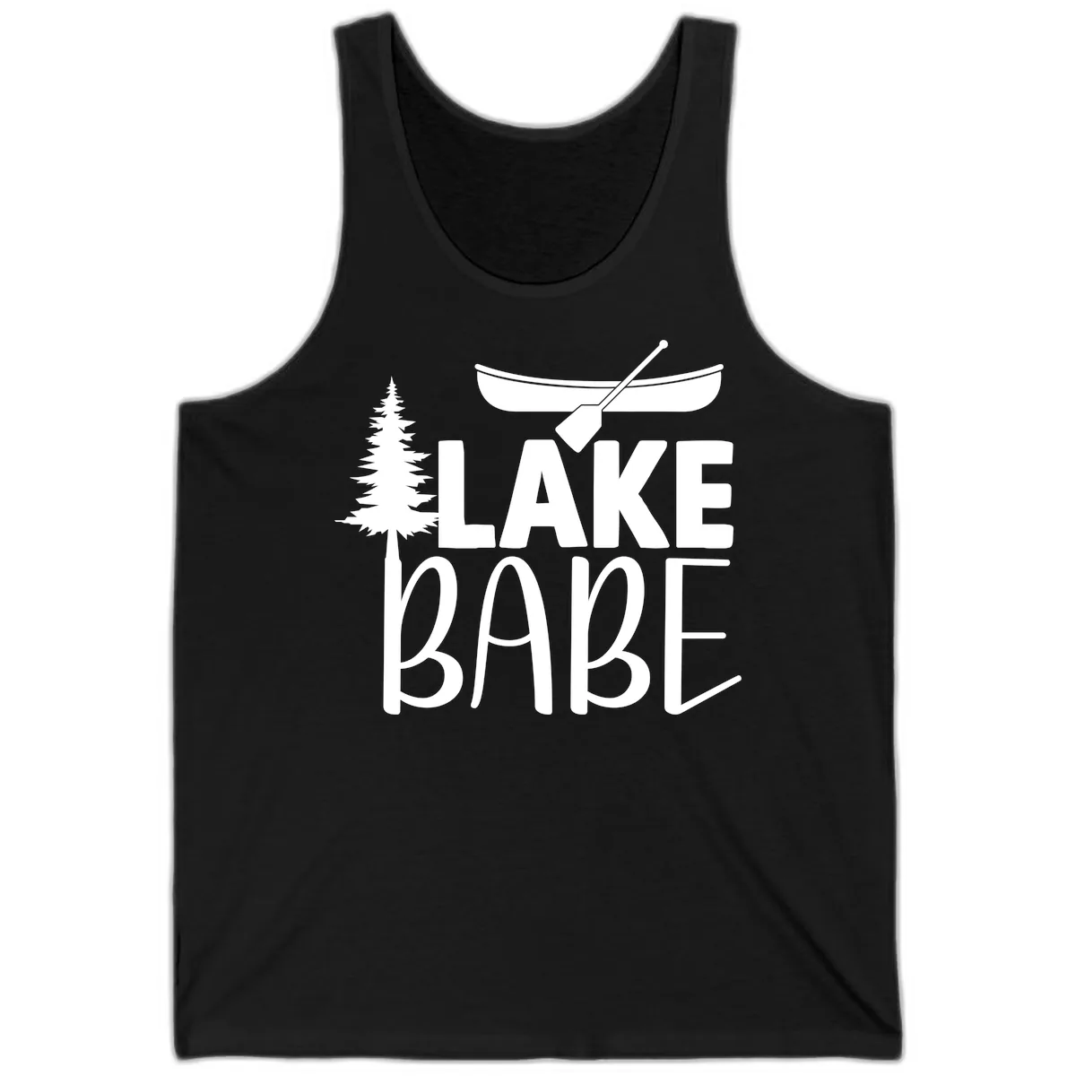 Lake Babe Lake Life Apparel Tank in Black
