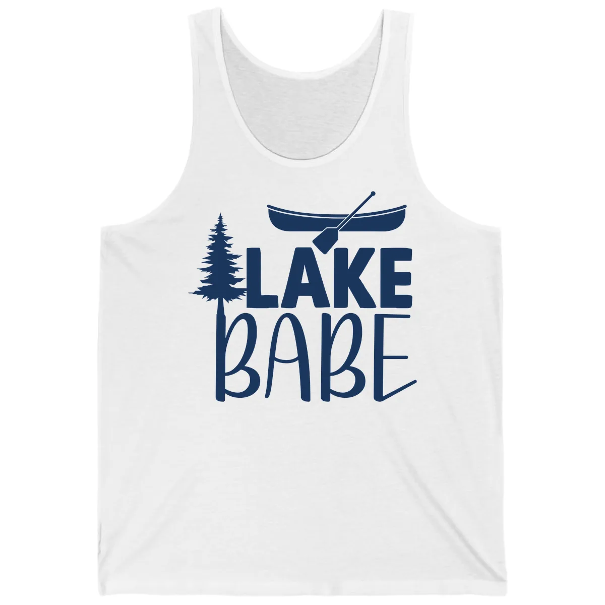 Lake Babe Lake Life Apparel Tank in White