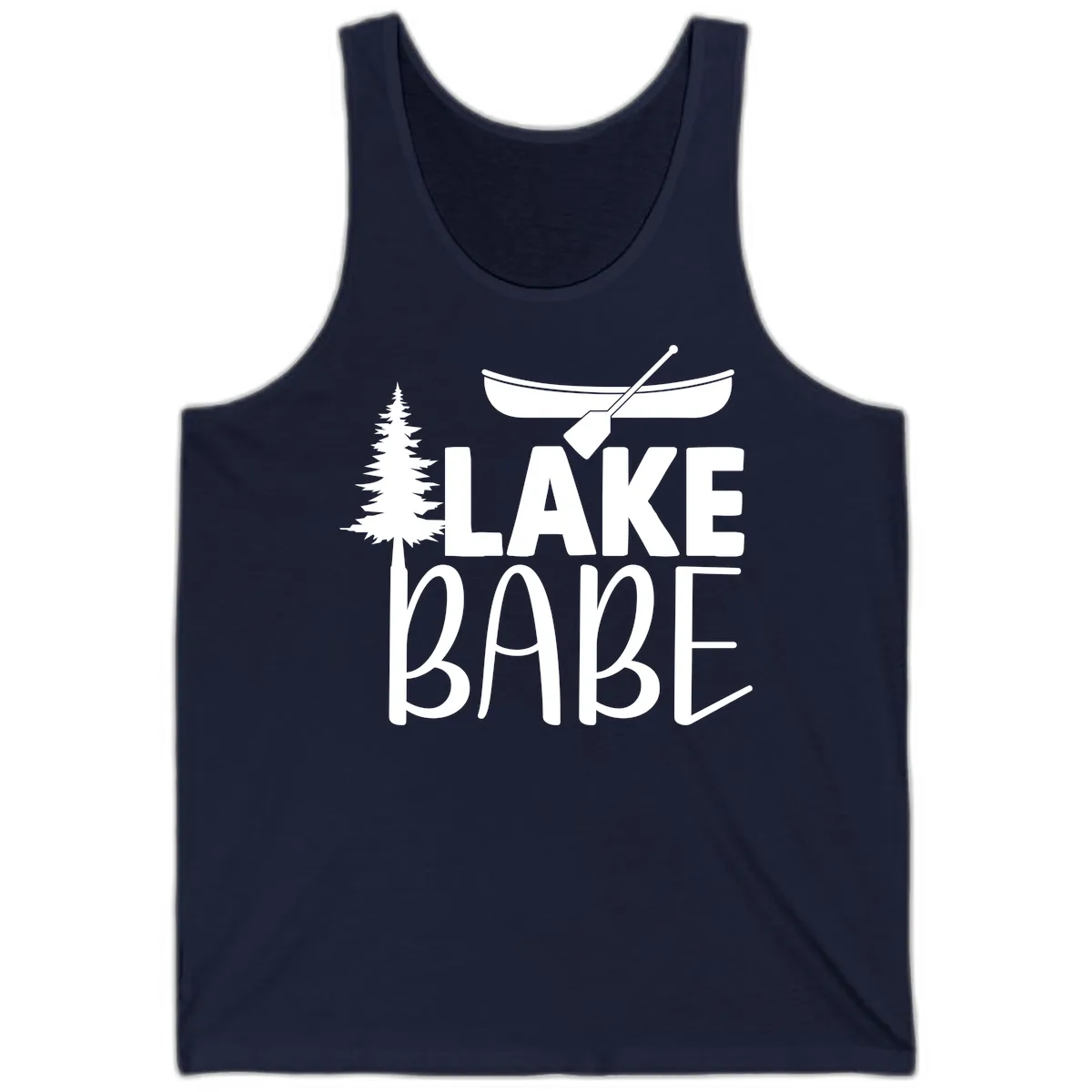 Lake Babe Lake Life Apparel Tank in Navy