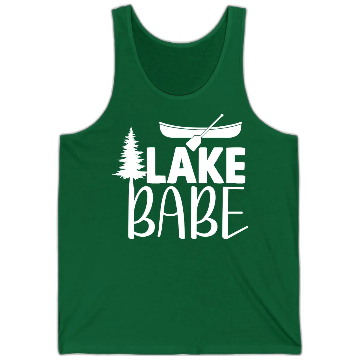 Lake Babe Lake Life Apparel Tank in Kelly