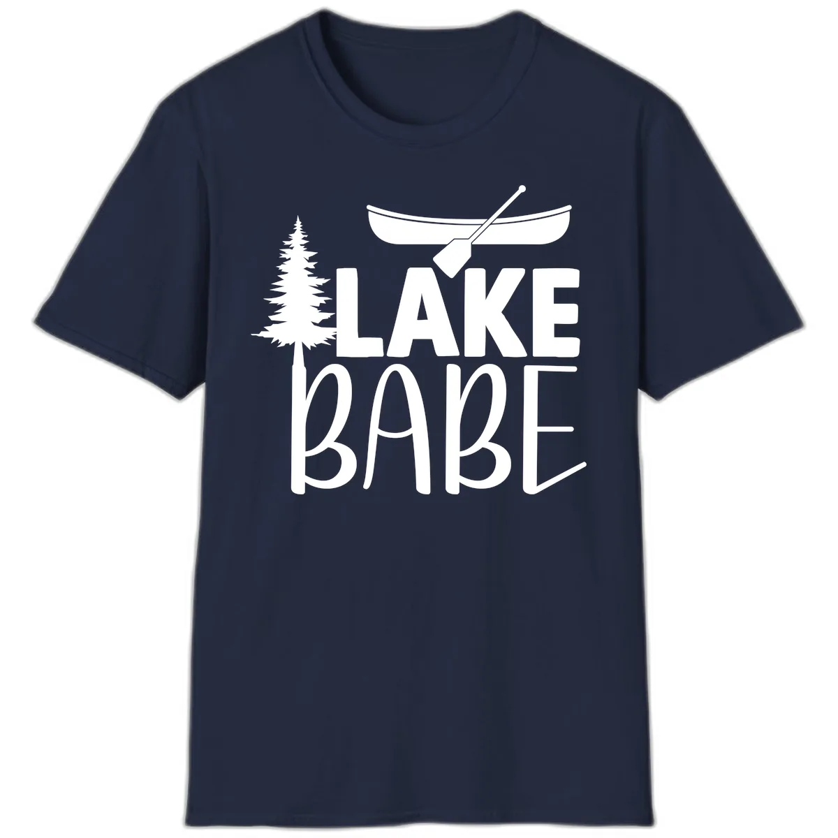 Lake Babe Lake Life Apparel T-Shirt in Navy