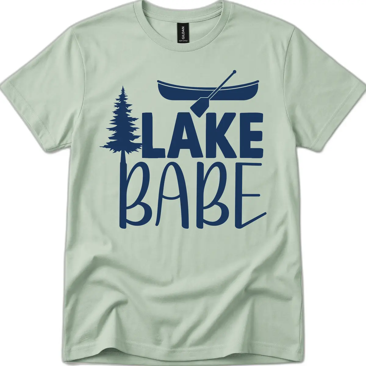 Lake Babe Lake Life Apparel T-Shirt in Sage
