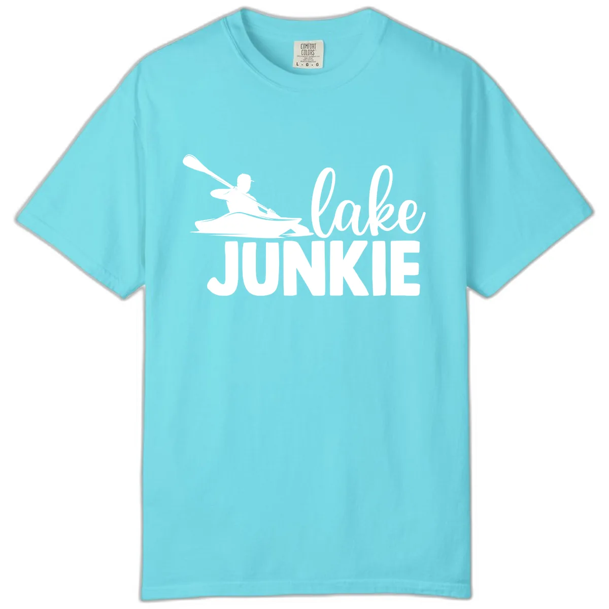 Lake Junkie Kayak Design Comfort Color in Lagoon Blue