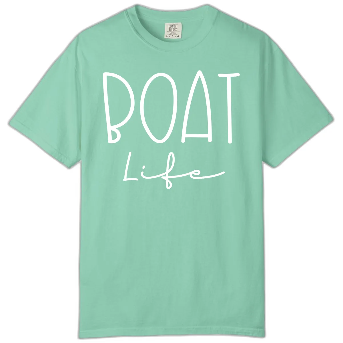 Boat Life Typography Design Comfort Color in Island Reef