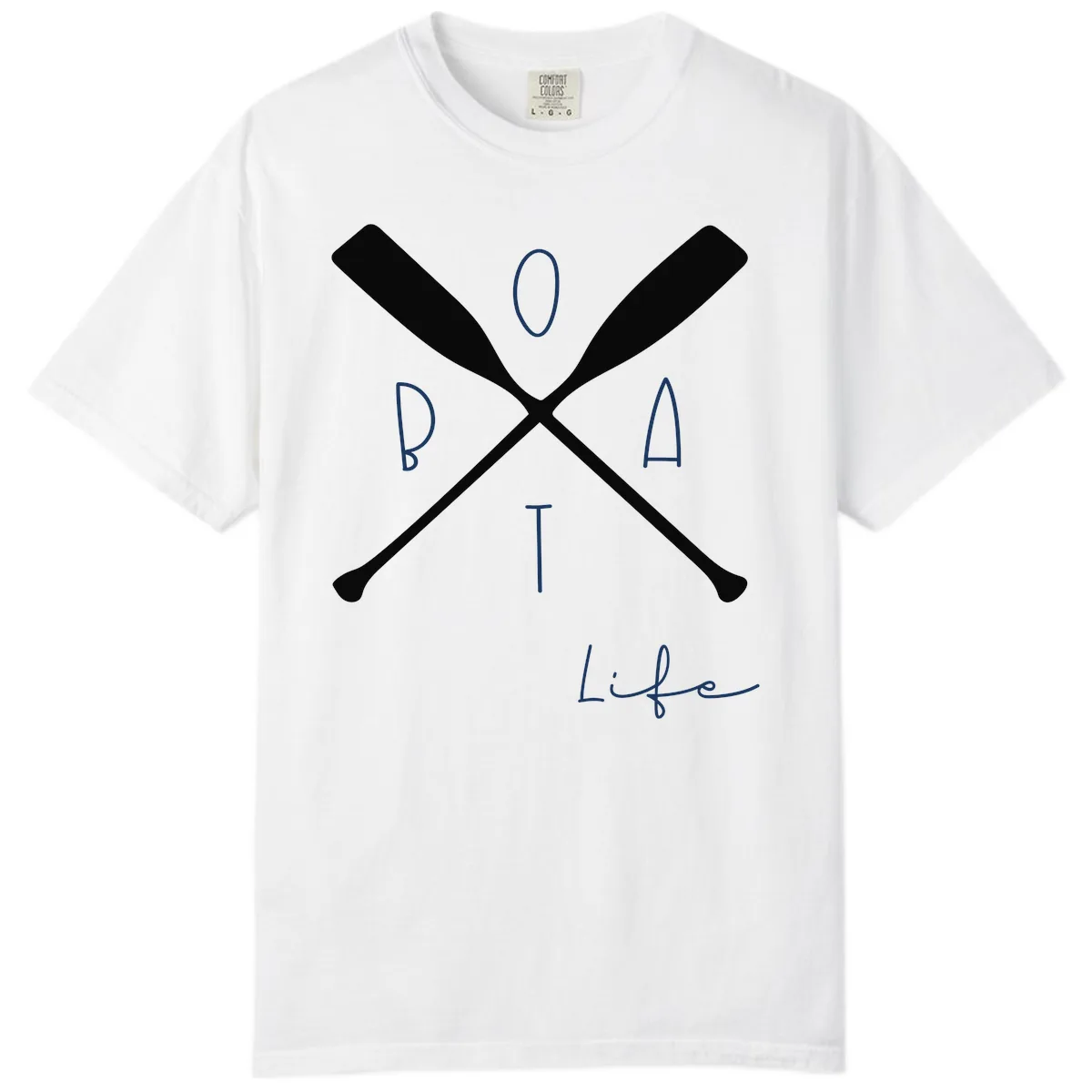 Oar Crossed Boat Life Design Comfort Color in White